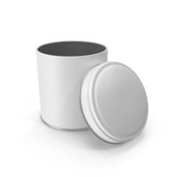Open Tin White PNG & PSD Images