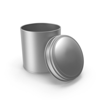 Open Tin Silver PNG & PSD Images