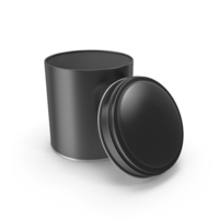 Open Tin Black PNG & PSD Images