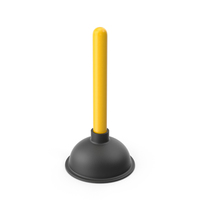 Yellow Toilet Plunger PNG & PSD Images