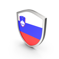 Slovenia Flag Shield Symbol PNG & PSD Images