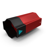 SciFi Element Red PNG & PSD Images