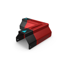 SciFi Element Red PNG & PSD Images
