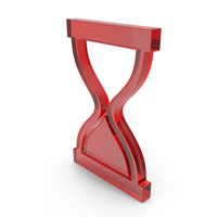 Red Glass Hourglass Symbol PNG & PSD Images