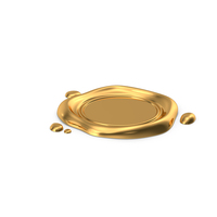 Gold Wax Seal PNG & PSD Images