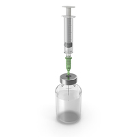 Syringe And Medicine Vial PNG & PSD Images