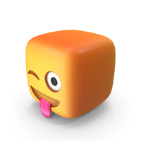 Wink With Tongue Out Face Emoji PNG & PSD Images