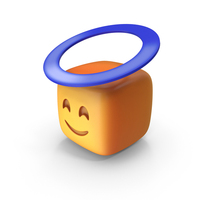 Angelic Face Emoji PNG & PSD Images