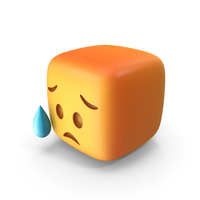 Anxious Face Emoji PNG & PSD Images