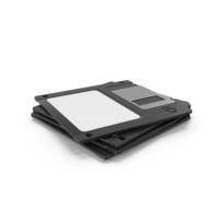 Black Floppy Disks PNG & PSD Images