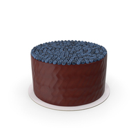 Blueberry Chocolate Cake PNG & PSD Images