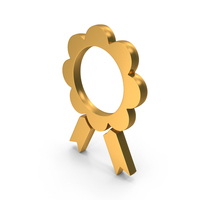 Gold Award Badge Symbol PNG & PSD Images