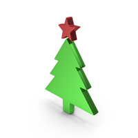 Christmas Tree With Star Symbol PNG & PSD Images