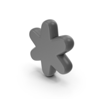 Grey Asterisk Icon PNG & PSD Images