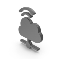 Cloud With WiFi Network Share Symbol PNG & PSD Images