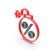 Percentage Loan Bomb Symbol PNG & PSD Images