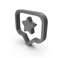Star Chat Bubble Messenger Symbol PNG & PSD Images