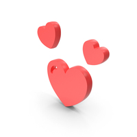 Three Hearts Symbol PNG & PSD Images