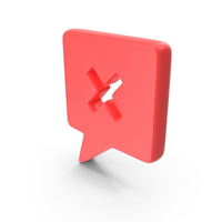 Wrong Cross Speech Bubble Chat Symbol PNG & PSD Images