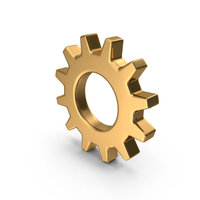 Gold Gear Icon PNG & PSD Images