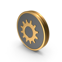 Badge Gear Icon PNG & PSD Images
