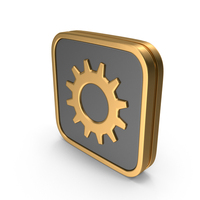 Square Gear Icon PNG & PSD Images