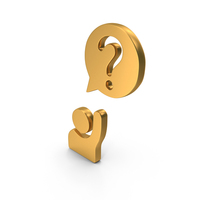 Rise Hand Help Question Mark User Icon PNG & PSD Images