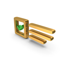 Tick Mark In Square Box List Symbol PNG & PSD Images