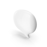 White Text Bubble Symbol PNG & PSD Images