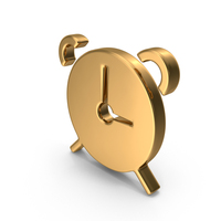 Gold Clock Icon PNG & PSD Images