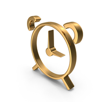 Gold Clock Icon PNG & PSD Images