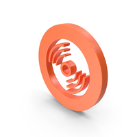 Orange Disk Icon PNG & PSD Images