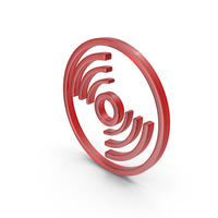 Red Glass Disk Icon PNG & PSD Images