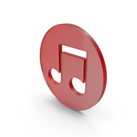 Glass Music Note Icon PNG & PSD Images