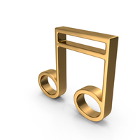 Gold Music Note Icon PNG & PSD Images