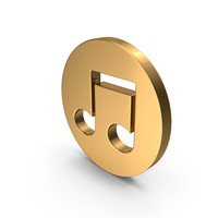 Gold Music Note Icon PNG & PSD Images