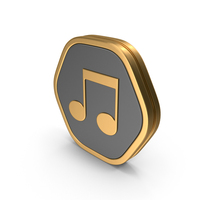 Badge Music Note Icon PNG & PSD Images