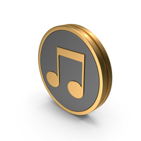 Badge Music Note Icon PNG & PSD Images
