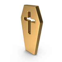 Gold Coffin Icon PNG & PSD Images