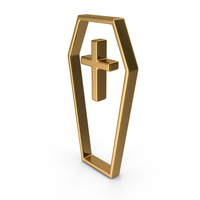 Gold Coffin Icon PNG & PSD Images