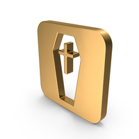 Gold Coffin Icon PNG & PSD Images