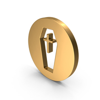Gold Coffin Icon PNG & PSD Images