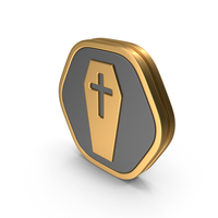 Badge Coffin Icon PNG & PSD Images
