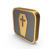 Badge Coffin Icon PNG & PSD Images