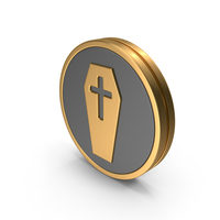 Badge Coffin Icon PNG & PSD Images