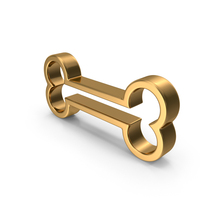Gold Bone Icon PNG & PSD Images