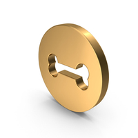 Gold Bone Icon PNG & PSD Images