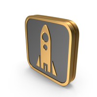 Badge Rocket Icon PNG & PSD Images