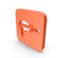 Square Orange Raygun Icon PNG & PSD Images
