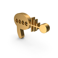 Gold Raygun Icon PNG & PSD Images